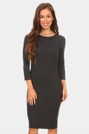  Basic-midi Bodycon Dress