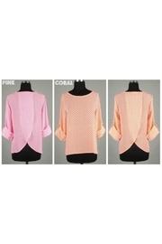  Pink Chevron Back Layered Top
