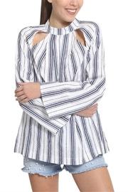  Front Cutout Blouse