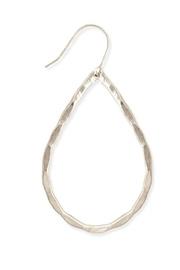  Silver-metal Teardrop Earring