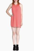  Notched Neckline Dress