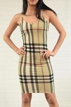  Plaid Check Dress