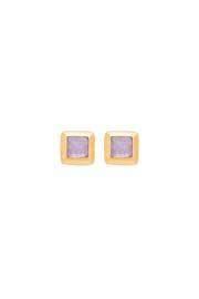  Crush Square Amethyst Earring
