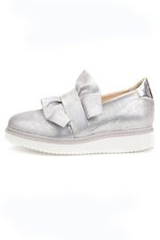  Metallic Ruffle Sneaker