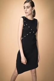  Asymmetrical Studded Dress