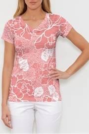  Beaded Blooms Coral Tee