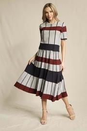  Short-sleeve Stripe Sweater