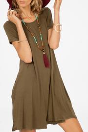 Solid T-shirt Dress