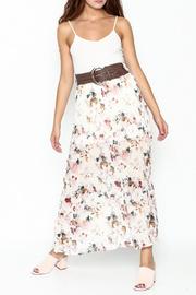 Belted Floral Skirt