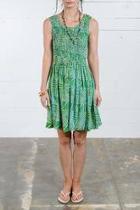  Green Batik Dress