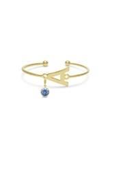  Tanzanite Initial Bracelet