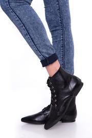  Black Oxford Booties