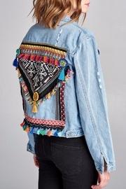  Embroidered Embellished Jean-jacket
