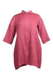  Raspberry Linen Tunic