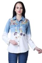  Ombre Embroidered Shirt