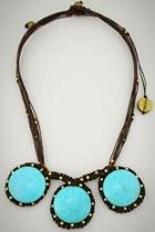  Handwoven Turquoise Necklace