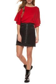  Exposed Zipper Skirt W Studs