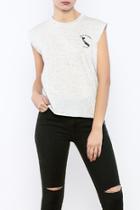  Domestic High Low Muscle Tee