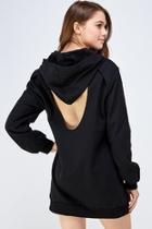  Cutout Hoodie Dress
