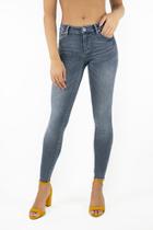  Light Grey Heidi Mid Rise Ankle Crop Jeans