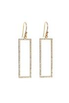  Rectangle Pave Earrings