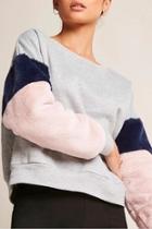  Fur Sleeve Sweatshirt