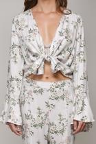  Floral Ruffle Cardigan