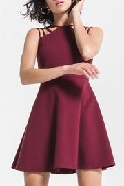  Maroon Strappy Dress