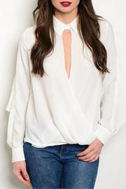  White Keyhole Top