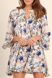  Blue-cornflower Floral-print Dress