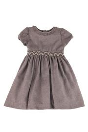  Brown Smocked Dress.