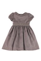  Brown Smocked Dress.