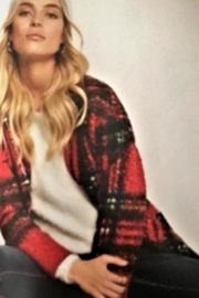  Plaid Shearling Jacket