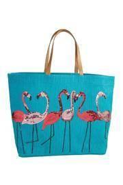  Beach Tote Flamingo