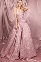 Metallic Rose Gown