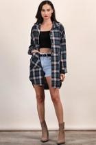  Oversized Flannel Top