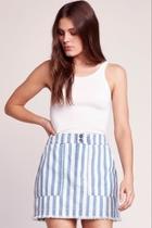  Denim Striped Skirt