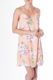  Peach Floral Dress