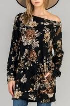  Long Floral Pullover