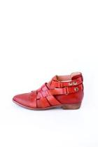  Red Leather Sandal