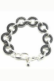  Textured Circle Bracelet