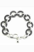  Textured Circle Bracelet