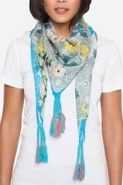  Plaid Patch Silk Scarf
