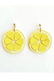  Leather Lemon Earrings