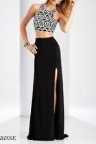  Geo Two-piece Gown