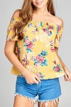  Floral Woven Top