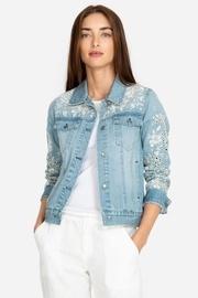 Ivory Eyelet Denim-jacket