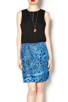  Blue Drop-waist Dress
