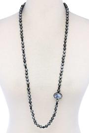  Beaded & Stone Necklace