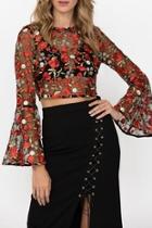  Carley Embroidered Crop